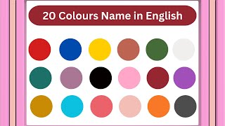 Colours name  colors name for kids  colors name in english and urdu  mission of vision [upl. by Eiralih]