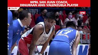 Huli sa replay MPBL assistant coach dinuraan ang kalabang player [upl. by Domph]