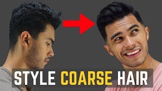 How to Style CoarseCurly Hair  My New Haircut [upl. by Vladamir]