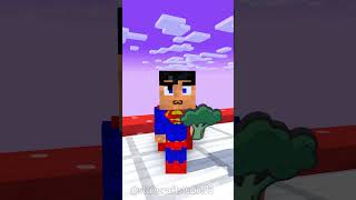 Fat 2 Fit Baby Superman vs Flash  Minecraft Shorts funnyanimation minecraft [upl. by Anilahs948]