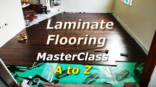 How to Install Laminate Floor DIY  Master Class A to Z [upl. by Nylcaj]