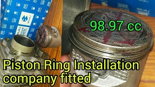 how to install piston ringsHow to Installl Piston Rings in Bajaj As Company FittedRGmechanic [upl. by Eirallam]