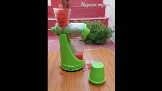 Juicer review ll Hand Juicer machine ll nazneenanjum [upl. by Arammahs]