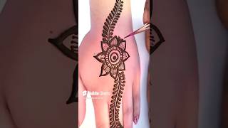 Aasan mehandi design  Halka mehandi ka design  Saral mehandi ka design back side Mehandi ka design [upl. by Alfie]