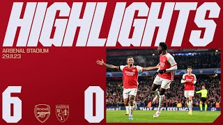 INTO THE UCL LAST 16  Arsenal vs Lens 60  Havertz Jesus Saka Martinelli Jorginho [upl. by Liek]