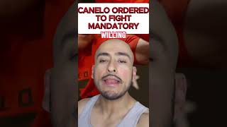 SAUL CANELO ALVAREZ FORCE TO FIGHT MANDATORY OR BE STRIPPED OF TITLE shorts boxing boxer [upl. by Aman]