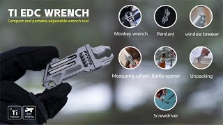 Now on Kickstarter Ti Wrench Versatile Pocket Tool For Everyday Carry [upl. by Innoj]