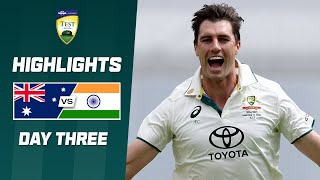 Australia v India 202425  Third Test  Day Three [upl. by Wernsman]