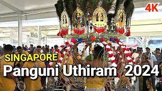 Singapore Panguni Uthiram 2024  Holy Tree Sri Balasubramaniar Temple  Singapore Hindu Festival [upl. by Jangro]