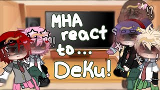 Mha react to Deku angst  Deku angst  triggering topics  this took forever hope u enjoy 3 [upl. by Aihsik542]