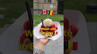 What I ate in Bruges🇧🇪 belgium foodie [upl. by Yssac106]