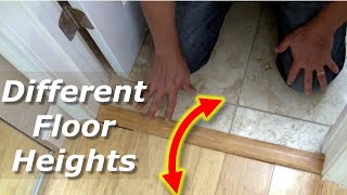 How To Transition Different TileWood Floor Heights [upl. by Vickey]