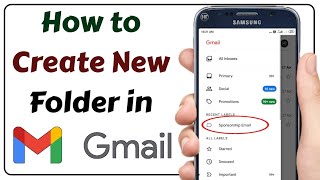 Gmail me Folder kaise banaye mobile se  How to create Folders in Gmail App  Humsafar Tech [upl. by Yot534]