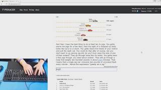 TypeRacer Decent Scores on Difficult Texts [upl. by Roselani]
