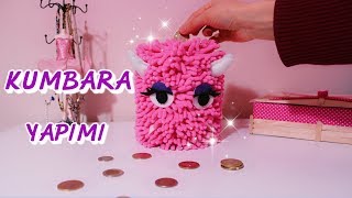 TATLI CANAVARLI KUMBARA YAPIMI  DIY CUTE MONSTER PIGGY BANK [upl. by Yv]