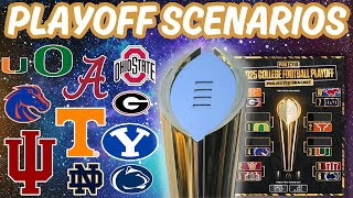 College Football UPDATED Playoff Scenarios  Champ Week [upl. by Nediarb]