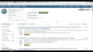 Sample Search in PsycINFO [upl. by Akenaj]