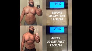 I LOST 70LBS IN 30 DAYS WATER FASTING  I do not own any rights to any music in this video [upl. by Engdahl89]