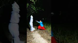 Pocong Pretending to Be Brave Turns Out to be Cowardly and Latest Funny Prank funny prank shorts [upl. by Edmonds]