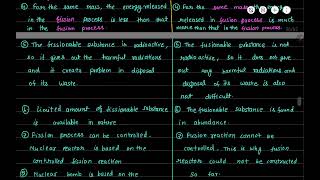 25Distinction between the nuclear fission and nuclear fusion [upl. by Floris]