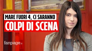 Giovanna Sannino su Mare Fuori 4 quotDue colpi di scena per Carmela con Paolillo energia sul setquot [upl. by Lynett]