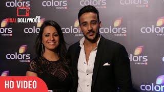 Anita Hassanandani and rohit reddy At Colors Annual Party 2016  Red Carpet  ViralBollywood [upl. by Wasserman]