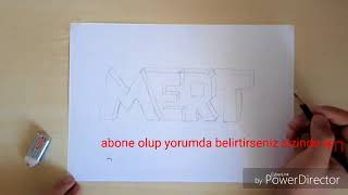 GRAFİTİ İLE İSİM YAZDIM GRAFİTİ NASIL YAZILIR [upl. by Hars]