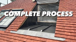 Lead Installation To A Inset Dormer COMPLETE PROCESS [upl. by Baram]