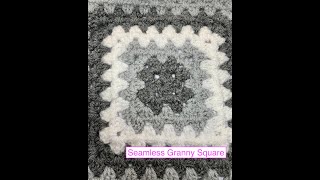 Seamless Granny Square by Candyfloss Crochet Co [upl. by Jaynes]