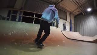 The boardroom NE Christmas jam indoor skatepark skateboarding [upl. by Horne]