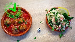 ALBONDIGAS UND TABOULEH I Tapa und Petersiliensalat I Karin Knorr Ernährungstraining [upl. by Odnomor]