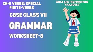 📗VerbsSpecial FiniteVerbsWhat are The Functions of “CanCould”rimikasdiarygrammarcbsencert7 [upl. by Eecats777]