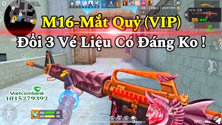 CF Mobile  M16Mắt Quỷ VIP Đổi Free Bằng 3 Vé Tháng Liệu Có Đáng Để Sở Hữu Hay Không   Tường CT [upl. by Akeimahs]