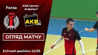 Огляд матчу  Forza VS АКБ ЦентрАсфальт  Елітний дивізіон 2й тур  Футзал  Highlights [upl. by Anaerb]