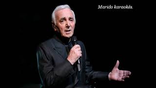 Karaoké Charles Aznavour  Emmenez moi jazz manouche 1998 [upl. by Ynahteb704]