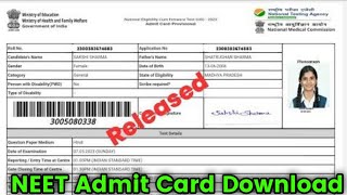 NEET Admit Card 2024  NEET Admit Card 2024 Kaise Download Kare  NEET Admit Card Download 2024 Link [upl. by Baal937]