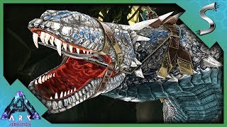 A SURPRISE ATTACK MAX LEVEL BASILISK TAMING  Ark Aberration DLC Gameplay E28 [upl. by Ynnad615]