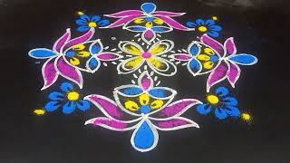 Diwali rangoli designsDiyas rangoli designs Karthika masam mugguluRangoli kolam [upl. by Ajroj377]