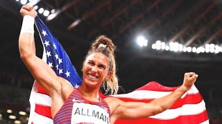 Valarie Allman Wins Gold Medal for USA in the womens discuss throw at Olympic 2021 [upl. by Aierdna]