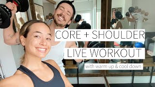 LIVE QUARANTINE WORKOUT 4620  core  shoulder focus  Dr LA Thoma Gustin [upl. by Einnaf]