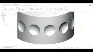 PTC Creo  Round Dimple on Cylinder [upl. by Dempster]