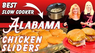 Mouthwatering Slow Cooker Chicken Sliders Alabama White Sauce Recipe [upl. by Pylle528]