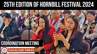 25th Edition of Hornbill Festival 2024 Coordination Meeting at Tourism Department on October 2 [upl. by Lucic319]