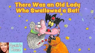 🦇 Kids Book Read Aloud THERE WAS AN OLD LADY WHO SWALLOWED A BAT A Very Funny Halloween Story [upl. by Wane353]