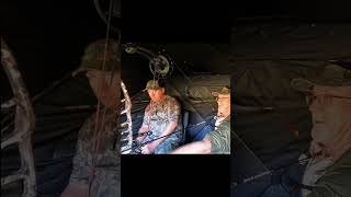 TIP Bow Hunting Out of a Ground Blind bowhunting blackoutarchery hunting [upl. by Myra]