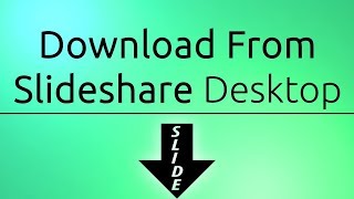 How to Download from SlideShare without login [upl. by Carey985]