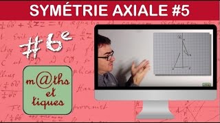 Compléter une figure par symétrie axiale  Sixième [upl. by Orips150]