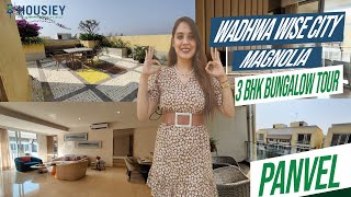 Wadhwa Wise City Panvel Bungalow  3 BHK Sample Villa Tour  Wadhwa Magnolia Panvel [upl. by Winifred]