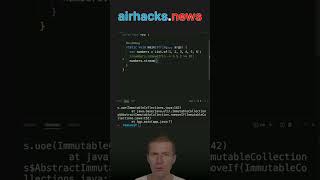 How to Remove Elements from an Immutable List java shorts coding airhacks [upl. by Furlong]