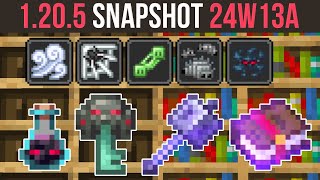 Minecraft 1205 Snapshot 24W13A  New Enchantments Potions amp Ominous Loot [upl. by Aserehtairam]